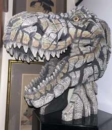 Massive ENESCO EDGE Tyrannosaurus Sculpture- Weighs 50 Pounds