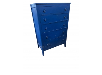 Electric Blue Vintage Dovetail Dresser