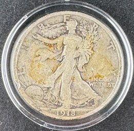 1918-S Walking Liberty Silver Half Dollar