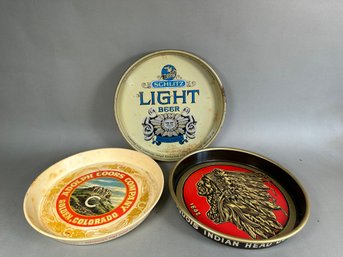 Vintage Iroquois Indian Head Beer & Ale Metal Tray & More