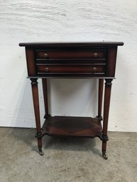 The Bombay Company Side Table On Casters