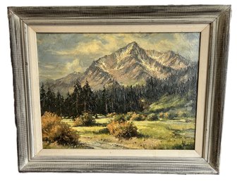 Eric Sloane (American, 1905-1985) Signed Mt. Tallac Oil On Canvas