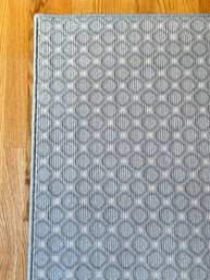 Redi Cut Custom Flat Weave Wool Carpet In Grey Tones 14 X 11  (LOC: W1)