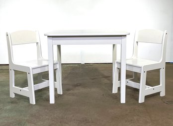 An Adorable Modern Child's Table And Chair Set