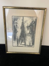 Pablo Picasso Framed Art Print 'Le Peintre Et Son Modele II'