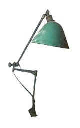 GREAT Mid-Century Industrial White Co. Articulating Mounted Lamp