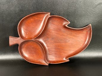 A Vintage Hand-Carved Mahogany Charcuterie Board