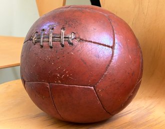 A Leather Medicine Ball - 1930's