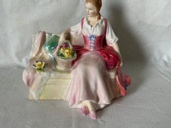 Original Vintage 1940s ROYAL DOULTON Porcelain Figure- Titled 'midsummer Noon'