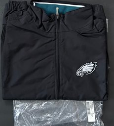 New In Bag Reebok NFL Coaches Philadelphia Eagles Windbreaker VEST Team Apparel On Field Size M