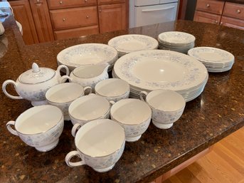 Wedgewood Belle Fleur China Set With Setting For 8  ,47 Pieces.