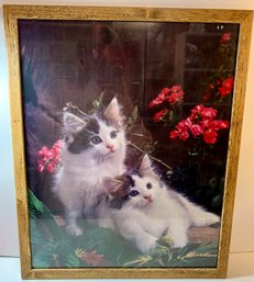 Adorable Framed Kitten Print