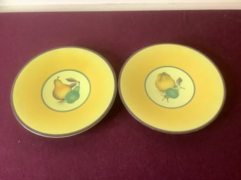 YELLOW PEAR DESSERT PLATES