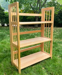 A Folding Oak Bookshelf