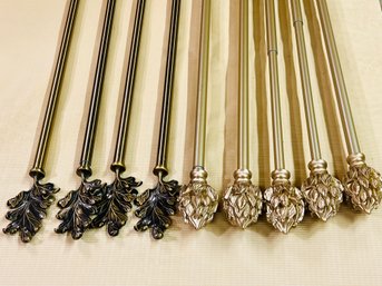 Group Of Curtain Rods And Inserts