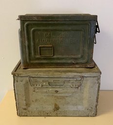 2 Vintage Ammunition Boxes (T)