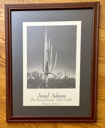 Vintage ANSEL ADAMS Saguaro, AZ Cactus Landscape Art