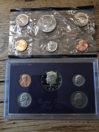 2 Coin Sets 1987 & 1984.   Lot 13