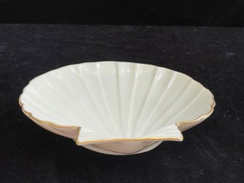 Vintage Lenox Shell Shaped Bowl With Gold Trim