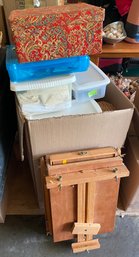 Large Box Of Art And Craft Supplies