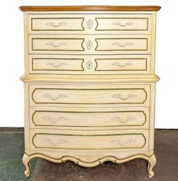 A Vintage French Provincial Chest Of Drawers By White Fine Furniture