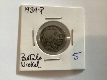 1934 P Buffalo Nickel 85