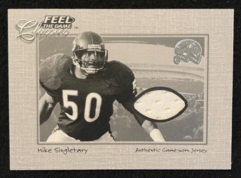 2000 Fleer Feel The Game Classics Mike Singletary Game Used Jersey Relic