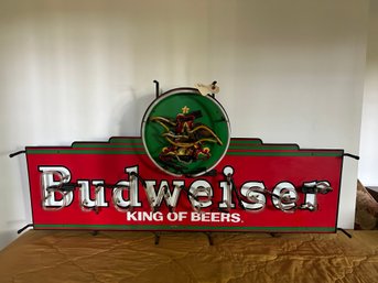 LARGE Vintage Budweiser  Beer Neon Sign