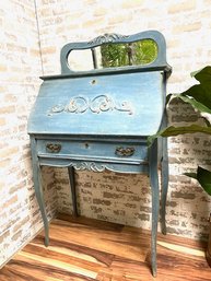 Vintage Shabby Chic Paint Decorated And Distressed Secretary Desk