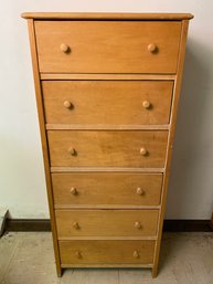 Light Wooden 6 Drawer Dresser