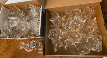 Large Lot Of Candle Holders