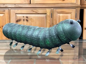 A Large Art Metal Caterpillar