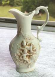 Miniature Mini Alma's Mohawk Pottery Puttie Relief Pitcher / Creamer