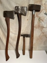 Vintage Axes And Mallet Group.
