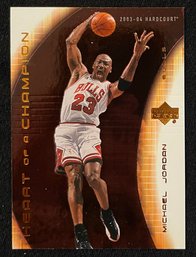 2003 UD Hardcourt Heart Of A Champion Michael Jordan Insert