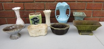 Mixed Lot Of American Art Pottery Planters, Vases And Some Lenox Too