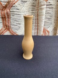 Vintage Diminutive Wood And Pyrex Bud Vase