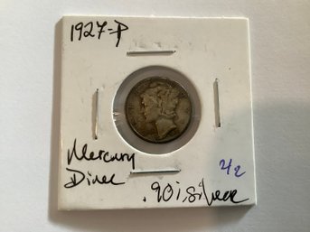 1927 P Mercury Dime 90 Silver 88