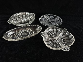 Divided Glass Platters