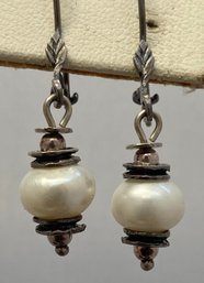 Silpada Freshwater Pearl Dangle Earrings