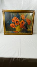 Vintage 1920s M Streckenbach Poppies Lithograph