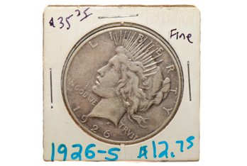 1926-S Peace Silver Dollar