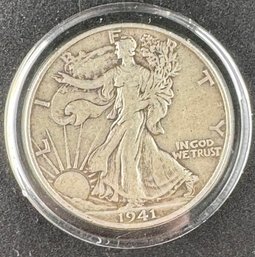 1941-D Walking Liberty Silver Half Dollar