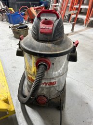 SHOP VAC Steel Wet/dry Shop Vacuum. Tested