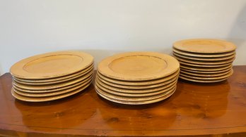 A Set Of PIER 1 Imports Toscana 14 Dinner  & 10 Salad Plates Made In Italy