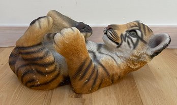 Signed Ceramic Tiger Cub