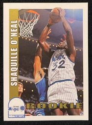 1992 NBA Hoops Shaquille O'Neal Rookie Card
