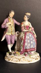 Meissen Figure Of Man And Woman