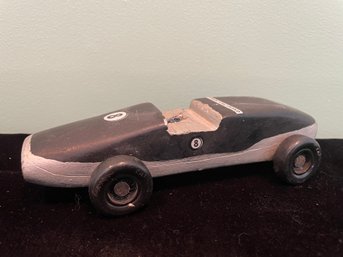 Carved Wooden Race Car