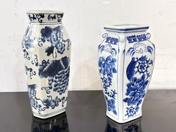 Vintage Chinese Transferware Vases